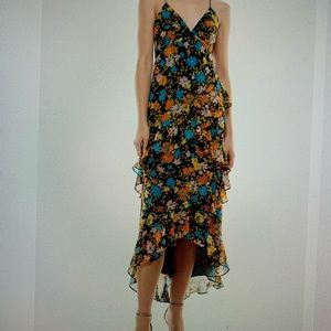 Nordstrom Carmen Floral Strappy Back Midi Dress by WAYF
